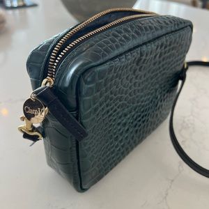 Loden Croc Midi Sac by Clare V